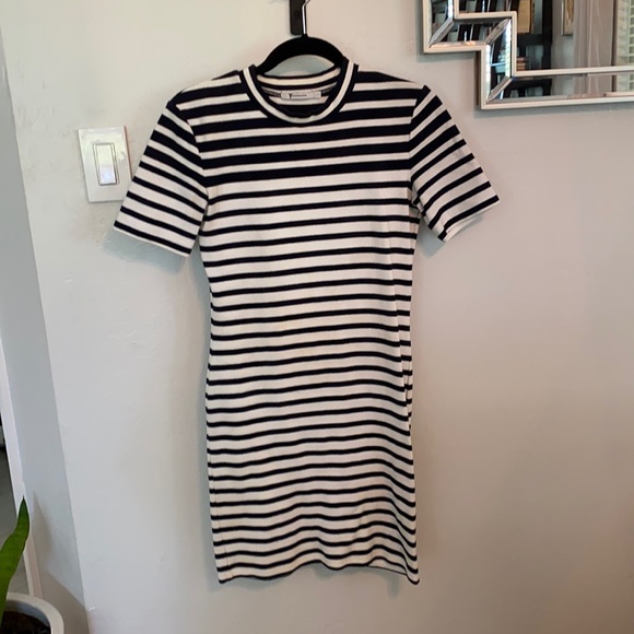 Blue and white T by Alexander Wang mini dress - Picture 1 of 5